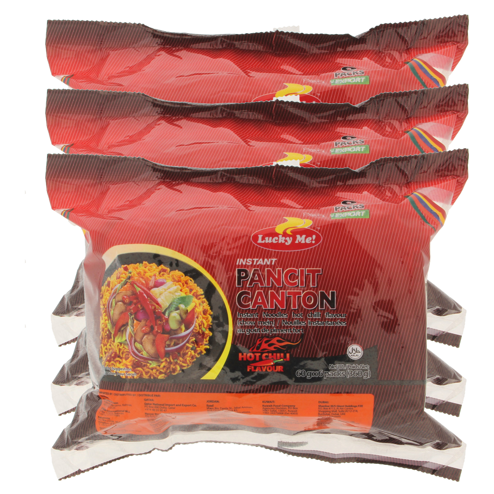 Lucky Me Canton Hot Chilli (6/pk)
