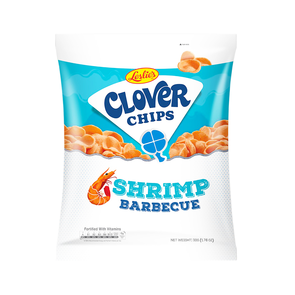 Leslie BBQ Clover Chips (145g)